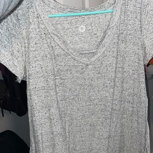 Shirt, gray and black splats